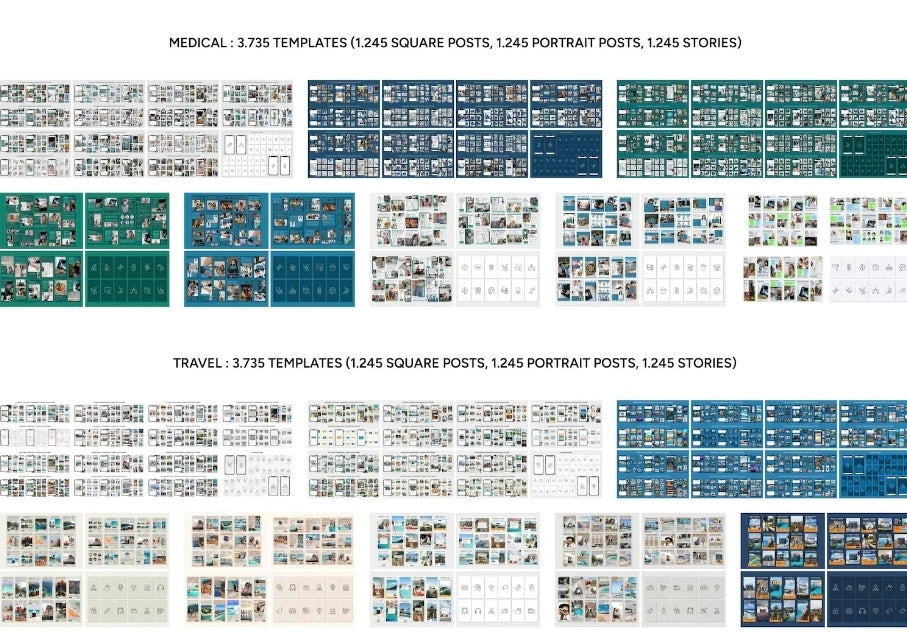 PLR 50,000+ Instagram Template Package