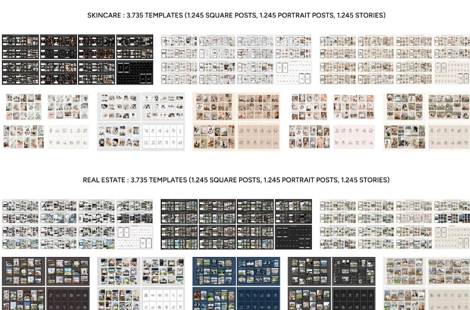 PLR 50,000+ Instagram Template Package