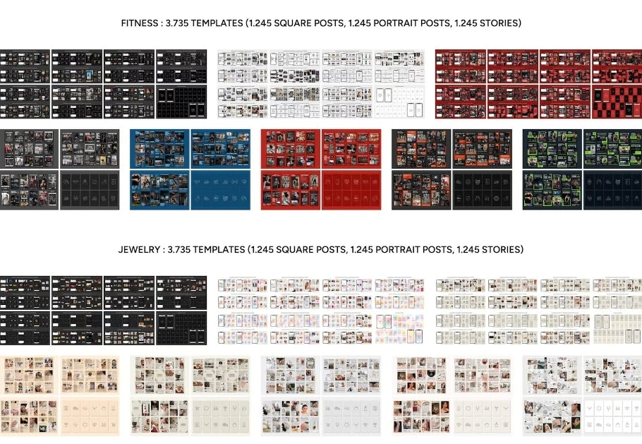 PLR 50,000+ Instagram Template Package