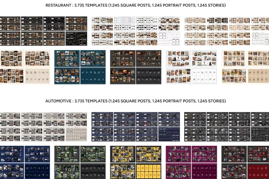 PLR 50,000+ Instagram Template Package