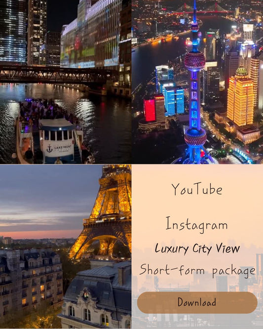 YouTube/Instagram Luxury City View Short-Form Package City View Urban Reels +2000